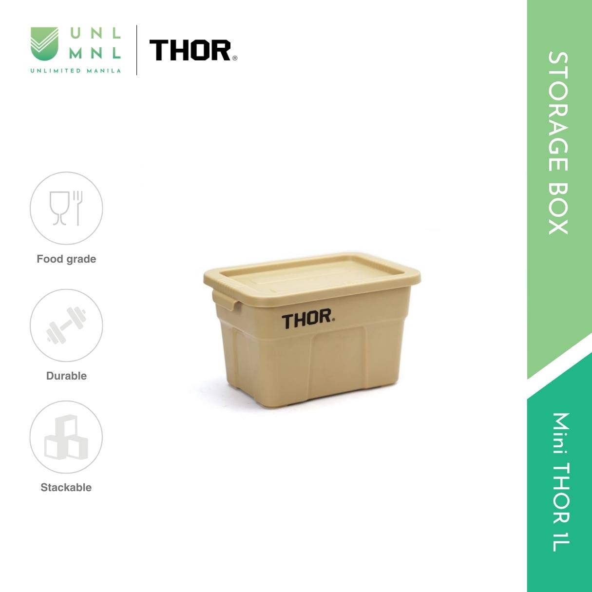 THOR 1L Mini THOR Stackable Storage Box with Lid