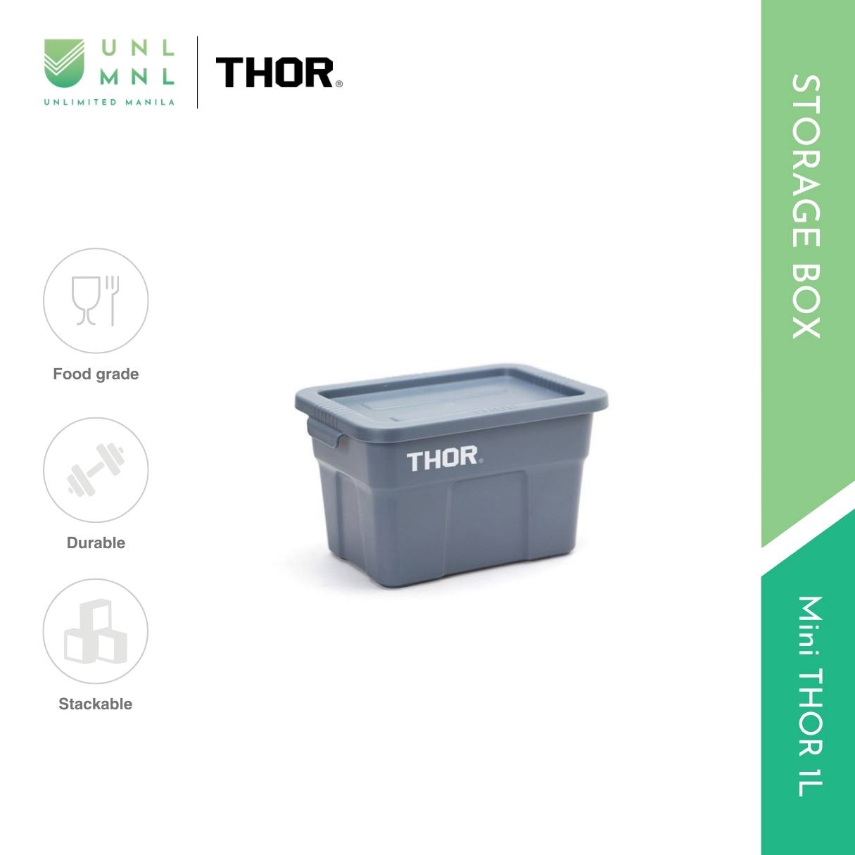 THOR 1L Mini THOR Stackable Storage Box with Lid
