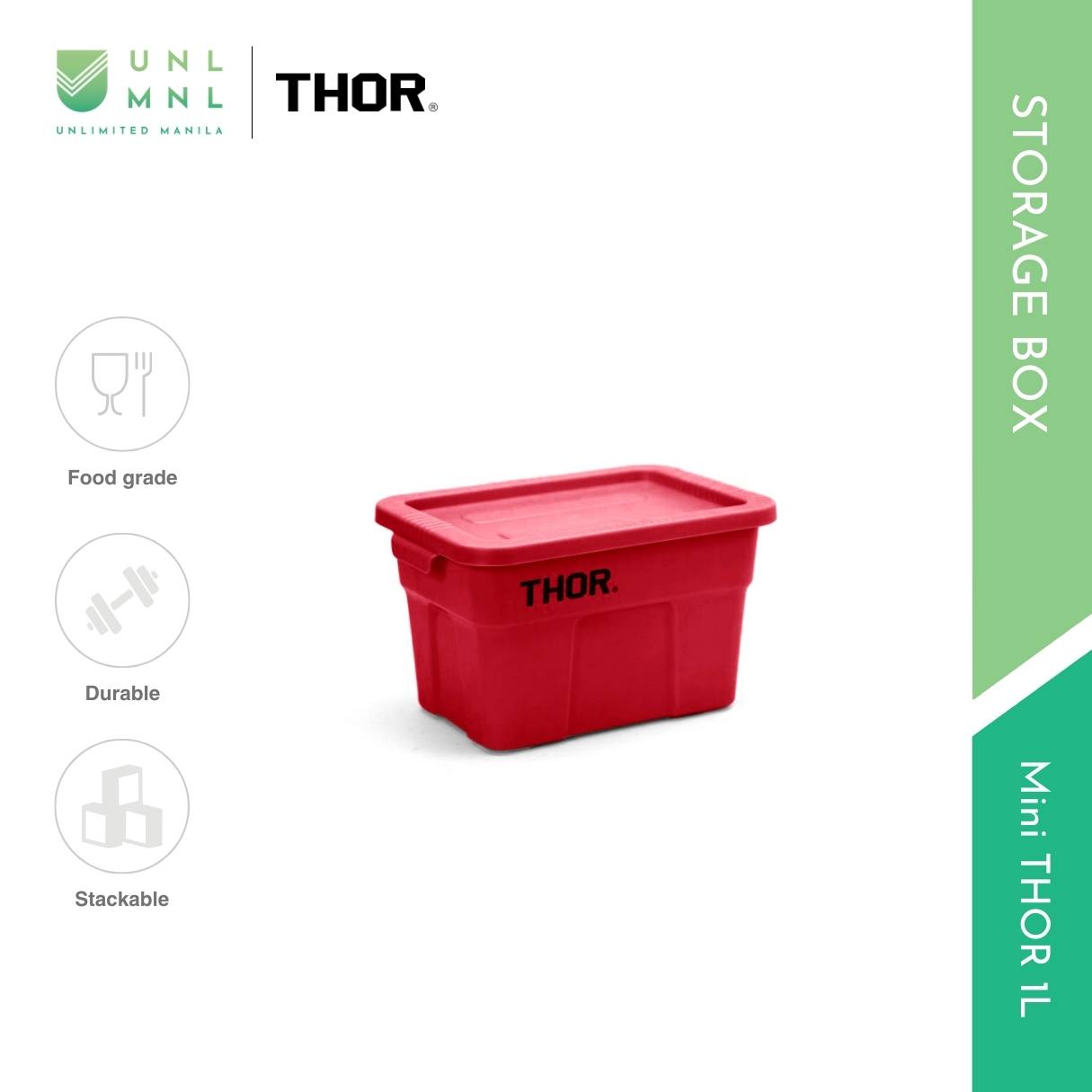 THOR 1L Mini THOR Stackable Storage Box with Lid