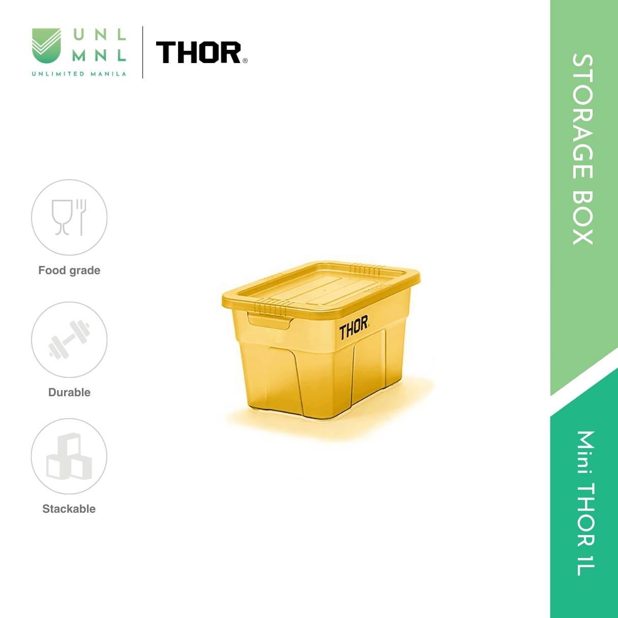 THOR 1L Smoke Series - Mini THOR Stackable Storage Box with Lid