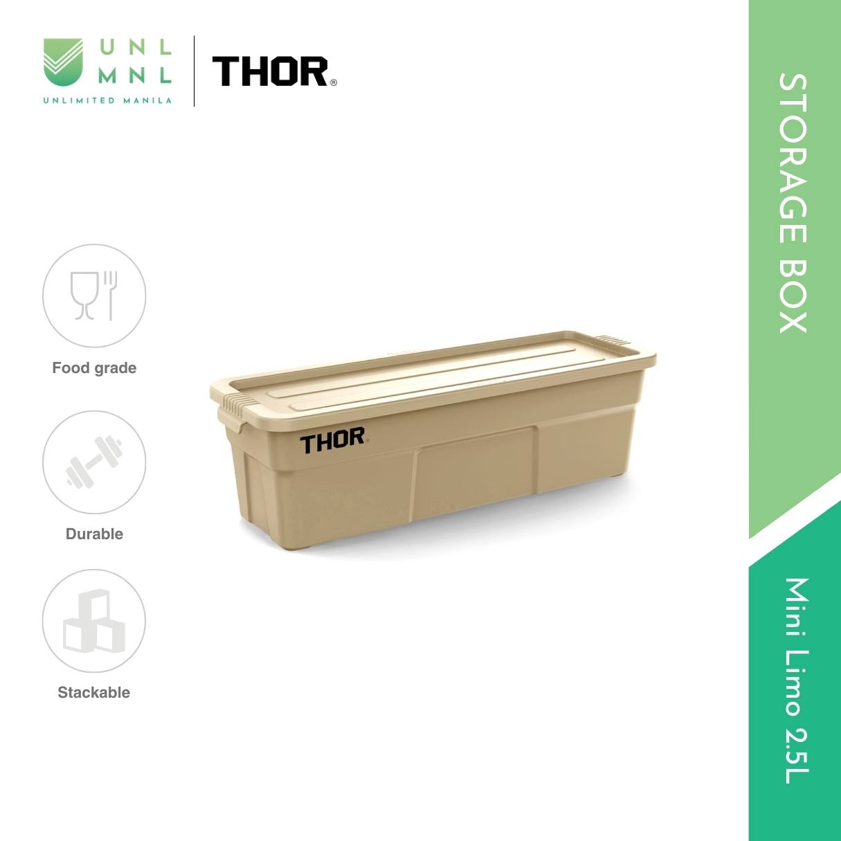 THOR 2.5L Mini Limo Stackable Storage Box with Lid