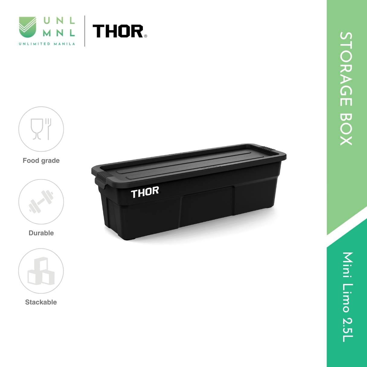THOR 2.5L Mini Limo Stackable Storage Box with Lid