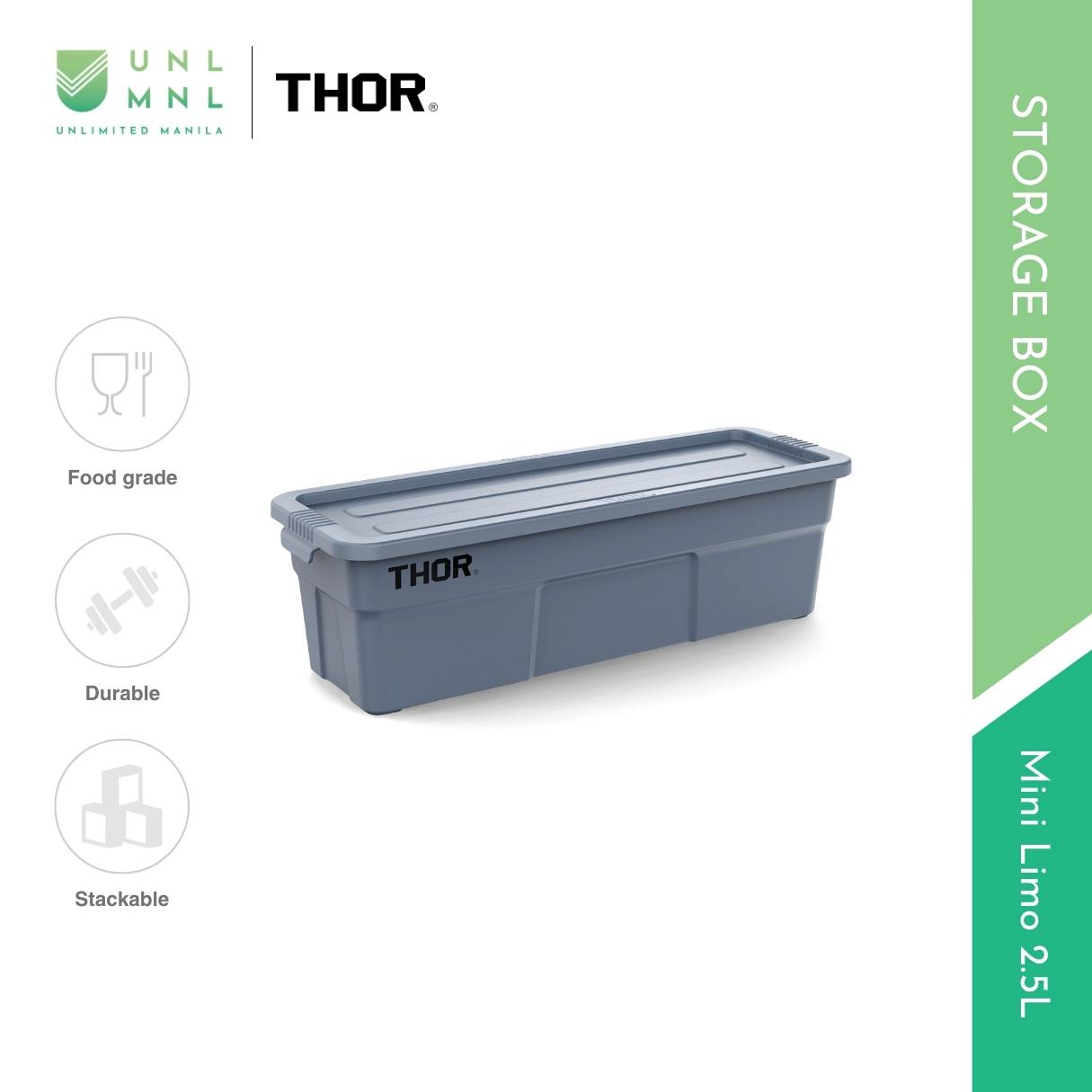THOR 2.5L Mini Limo Stackable Storage Box with Lid