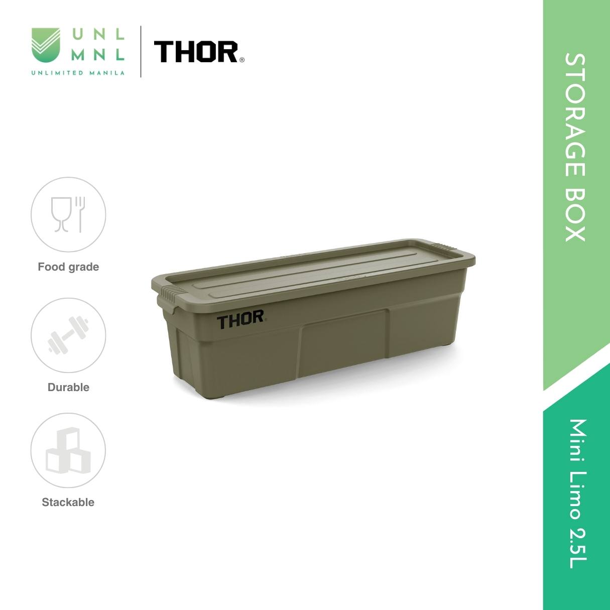 THOR 2.5L Mini Limo Stackable Storage Box with Lid