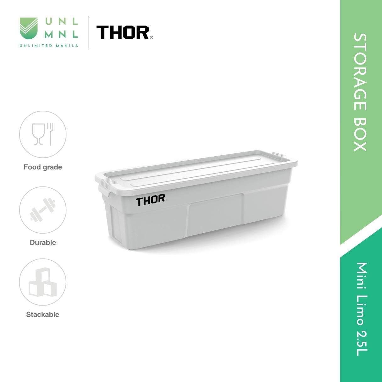 THOR 2.5L Mini Limo Stackable Storage Box with Lid