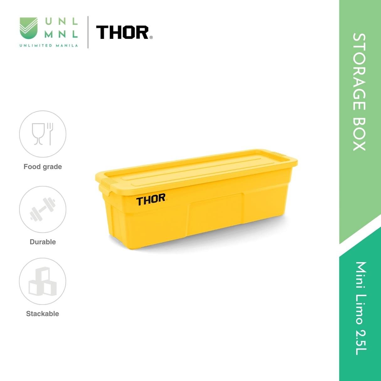 THOR 2.5L Mini Limo Stackable Storage Box with Lid
