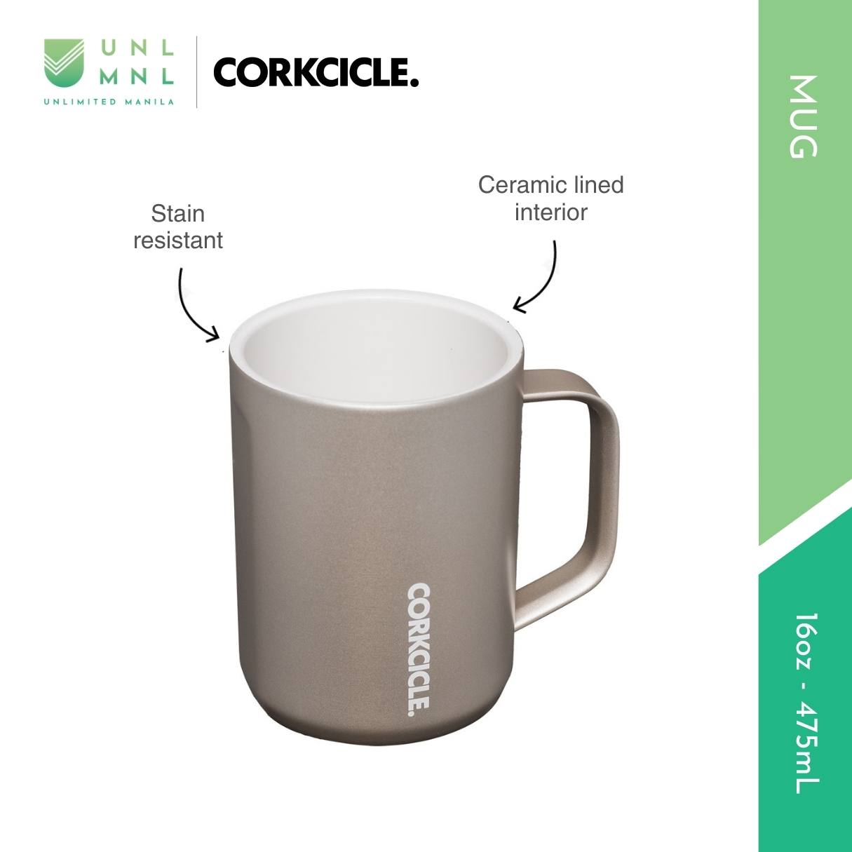 CORKCICLE 16oz Mug Pure Taste