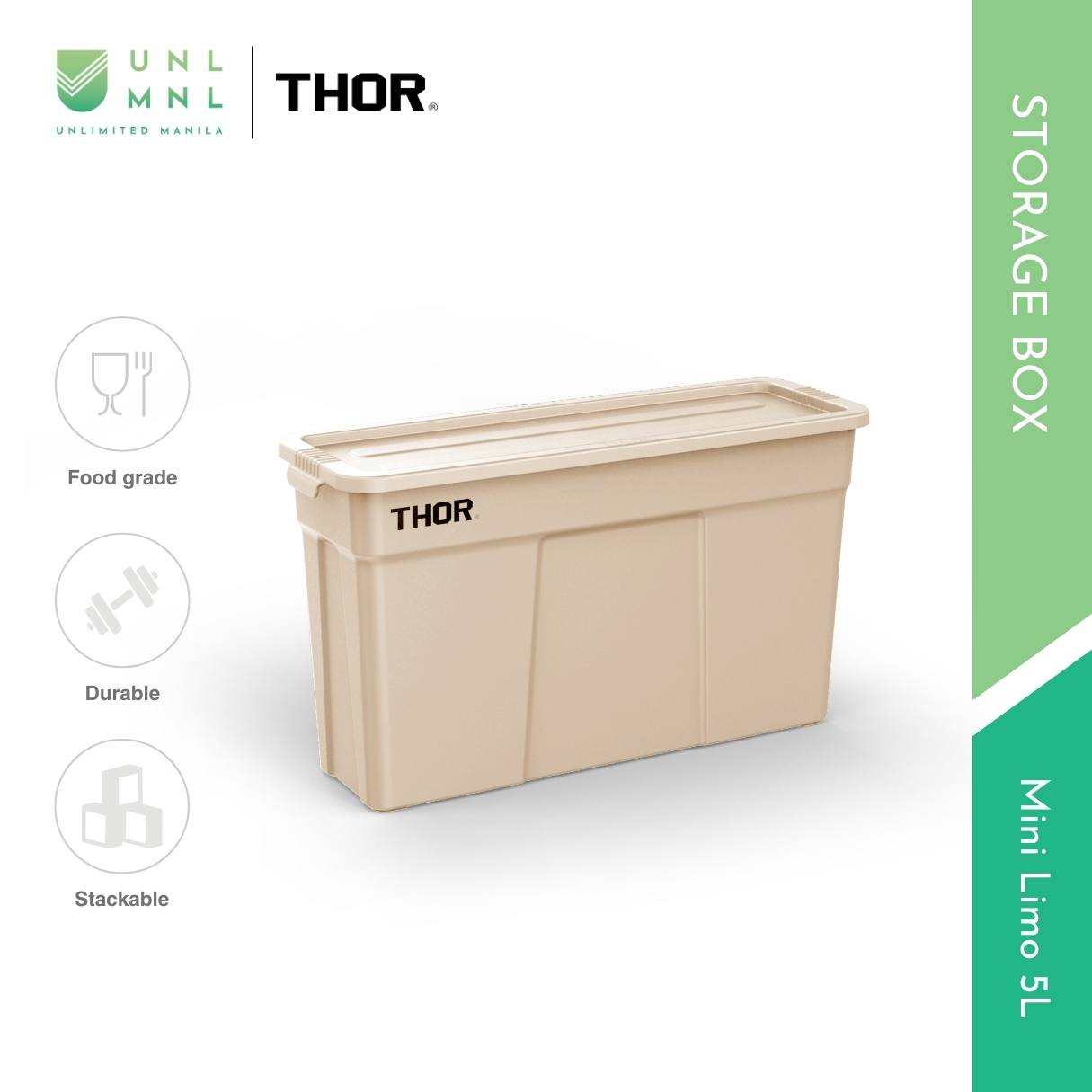 THOR 5L Mini Limo Stackable Storage Box with Lid