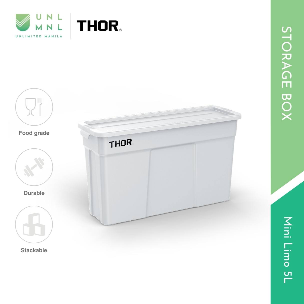 THOR 5L Mini Limo Stackable Storage Box with Lid