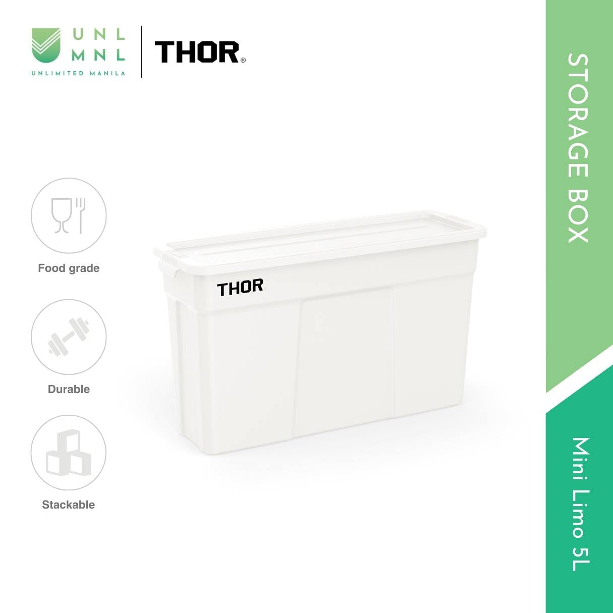 THOR 5L Mini Limo Stackable Storage Box with Lid