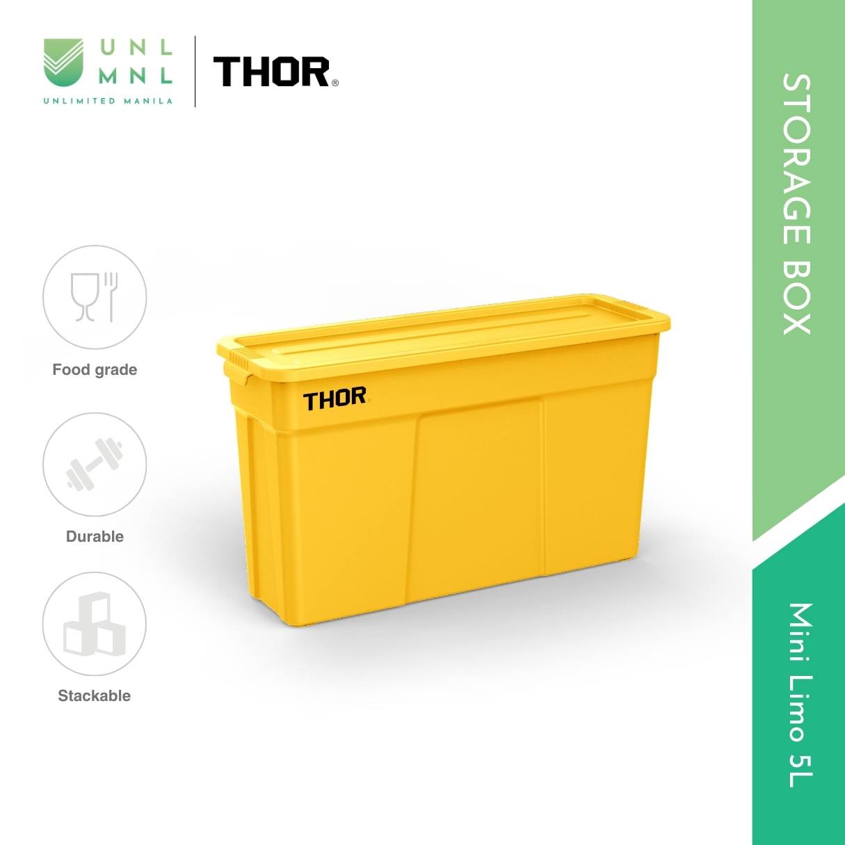 THOR 5L Mini Limo Stackable Storage Box with Lid