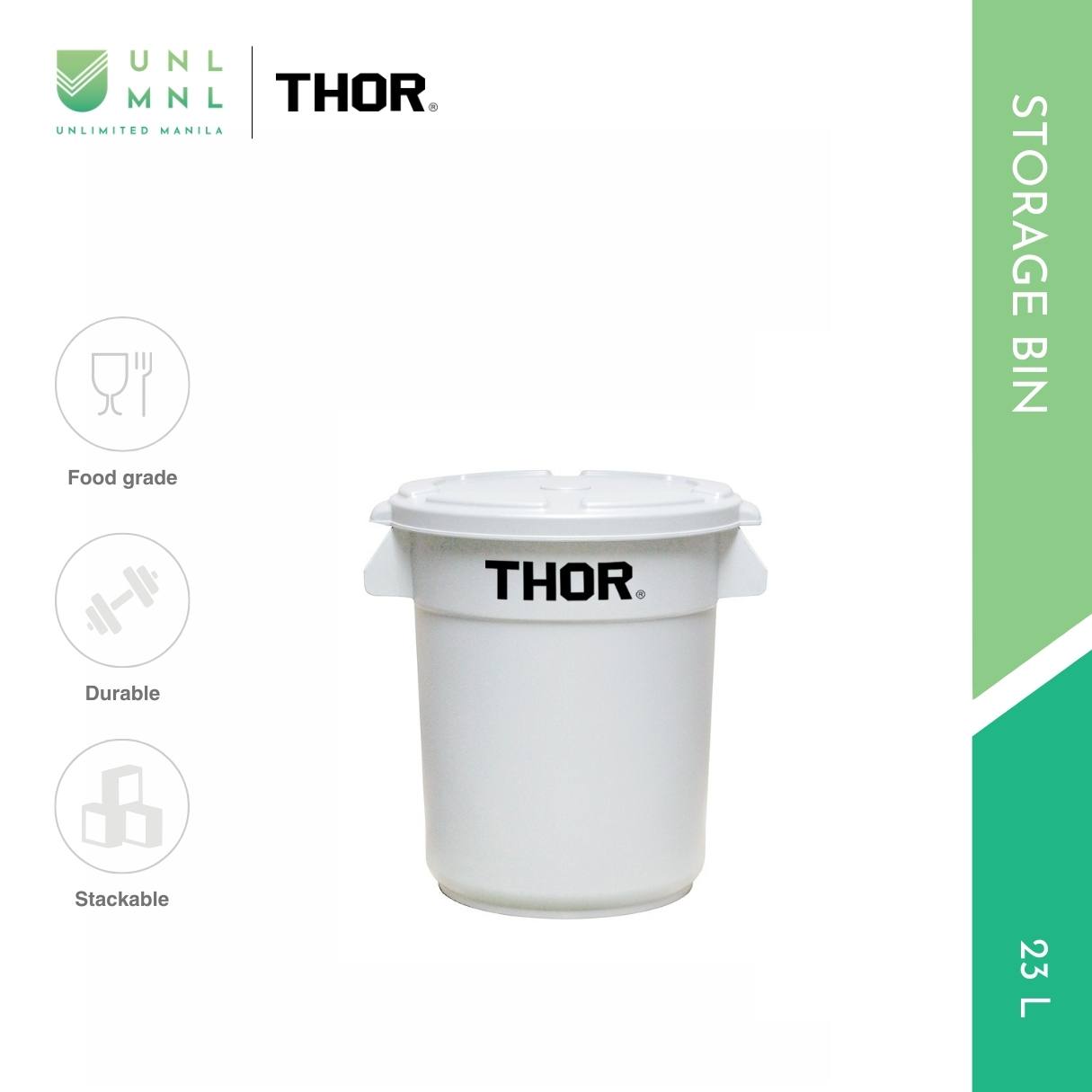 THOR 23L Storage Bin with Lid
