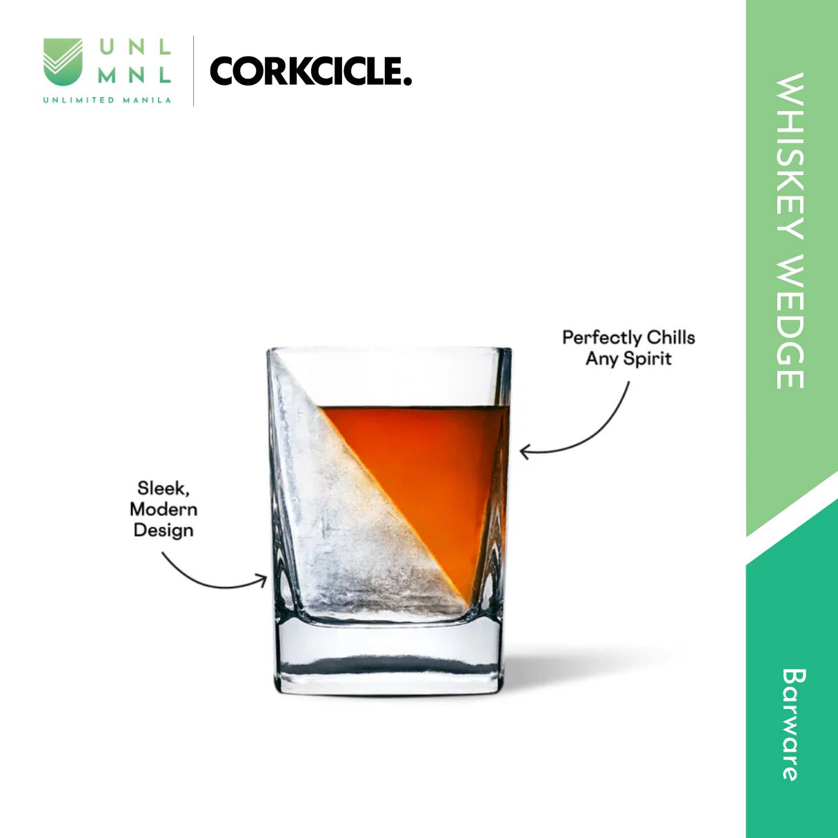 CORKCICLE Barware - Wedge Original