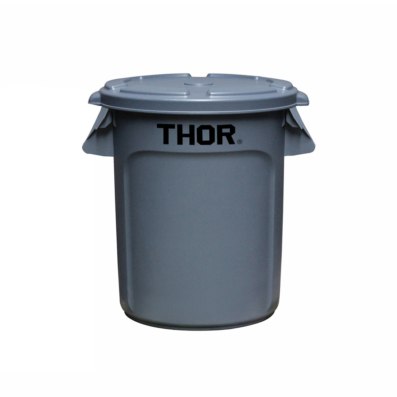 60L Storage Bin with Lid Gray