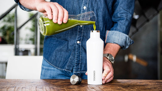 Sleek. Spill-Proof. Ready to Go. The 16oz Canteen.