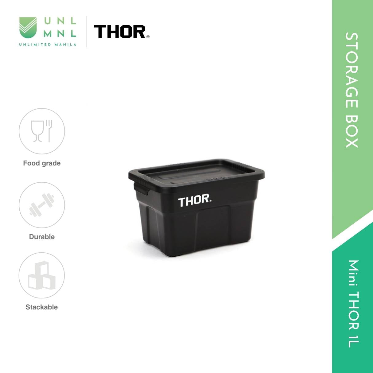 1L Mini THOR Stackable Storage Box with Lid