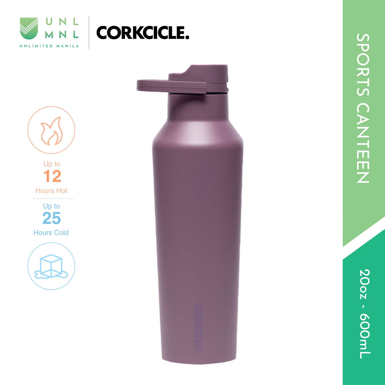 CORKCICLE 20oz Sports Canteen Sierra Collection