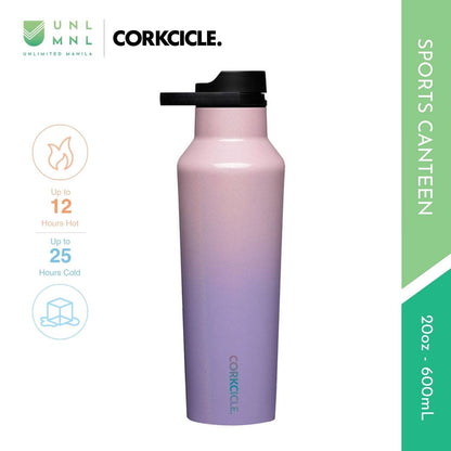 CORKCICLE 20oz Sports Canteen Unicorn and Floral Collection