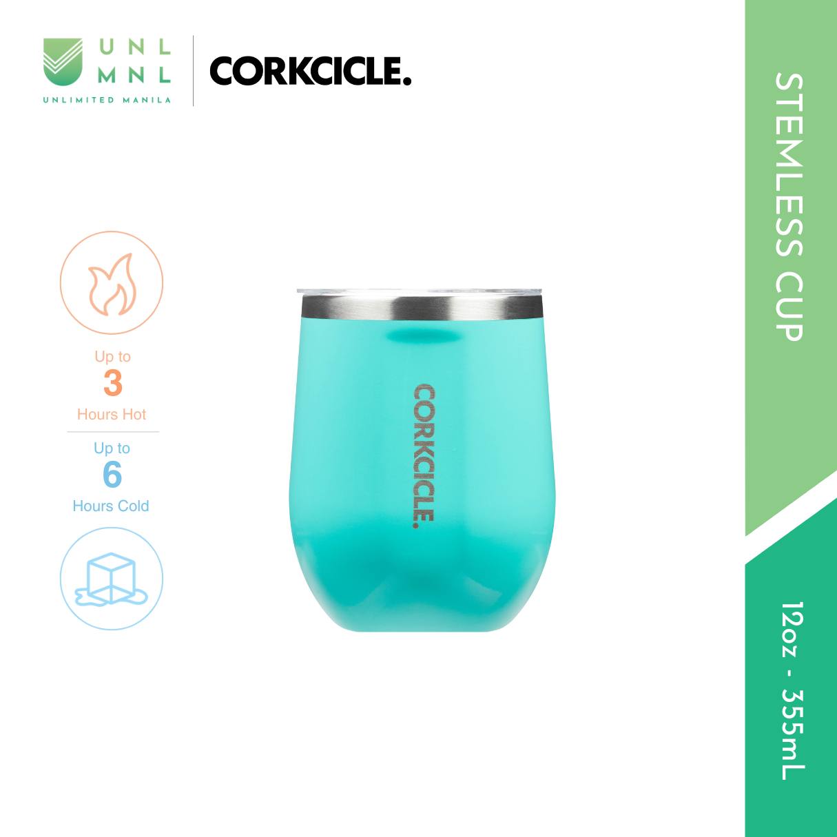 CORKCICLE 12oz Stemless Cup