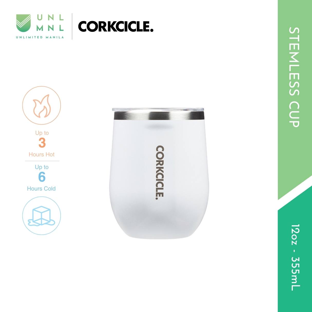 CORKCICLE 12oz Stemless Cup