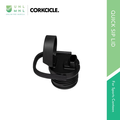 CORKCICLE Accessories - Quick Sip Lid - fits 20oz and 32oz Sports Canteen - Black