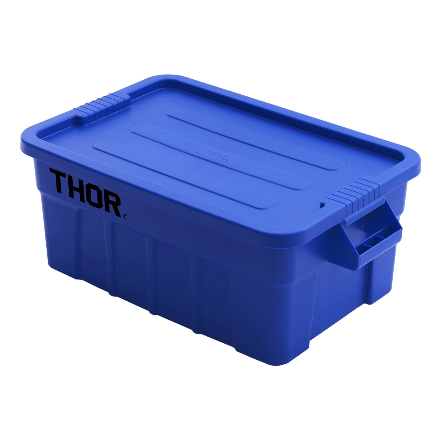 53L Stackable Storage Box with Lid Blue