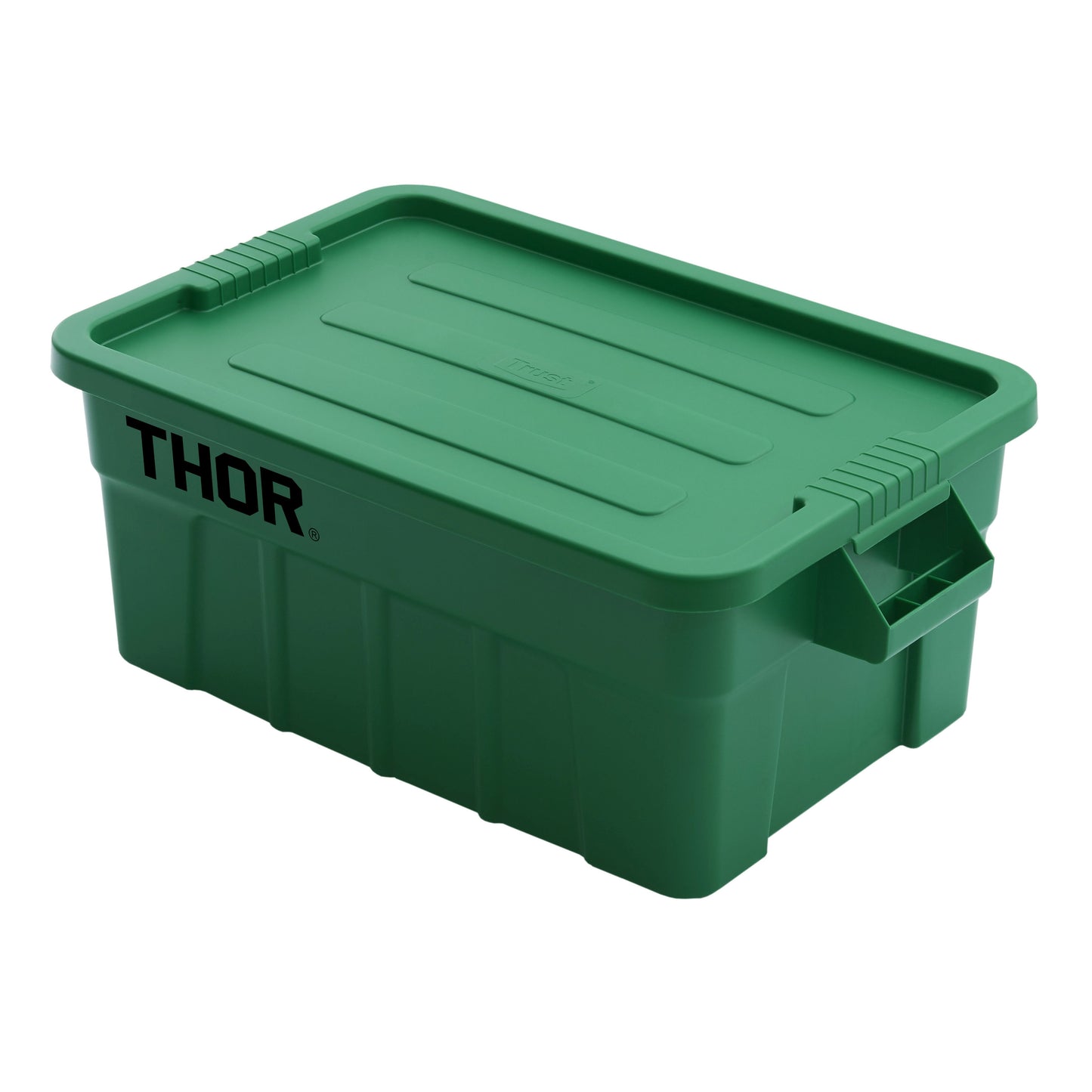 53L Stackable Storage Box with Lid Green