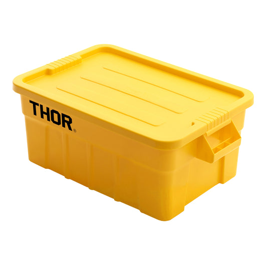 53L Stackable Storage Box with Lid Yellow