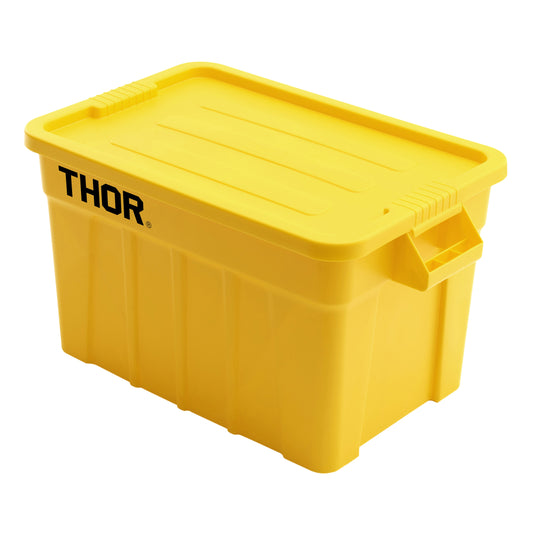 75L Stackable Storage Box with Lid Yellow
