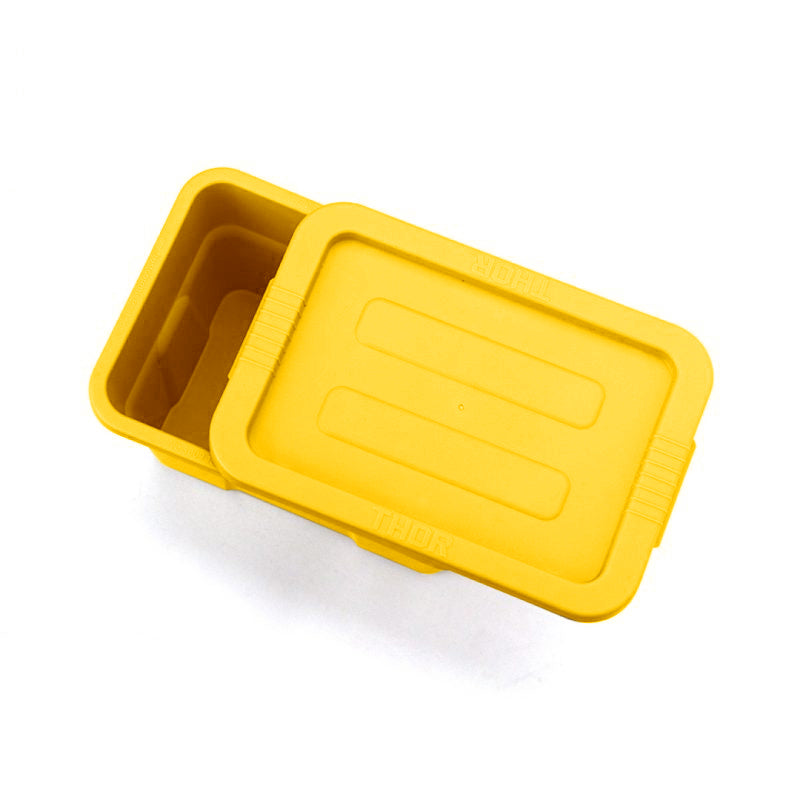 1L Stackable Storage Box with Lid Yellow